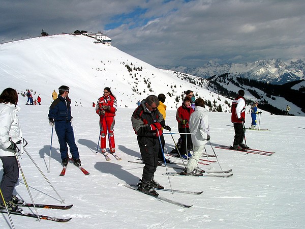 Our skiing class
