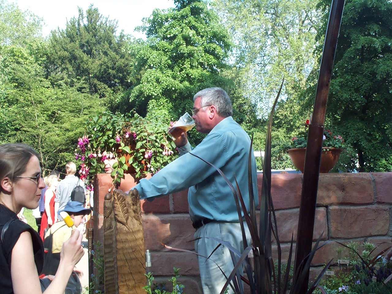 Hard day for a garden presenter