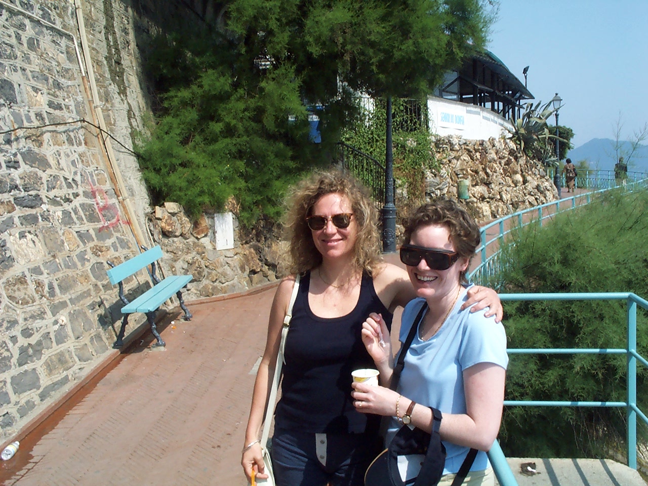 Gina and Katheryn at the coast