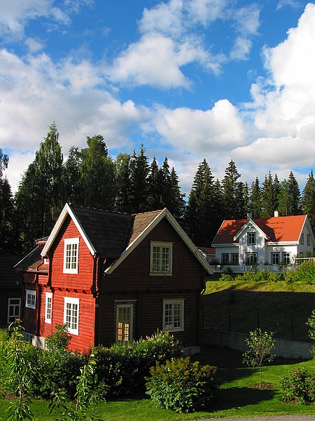 Modern houses at Maihaugen.